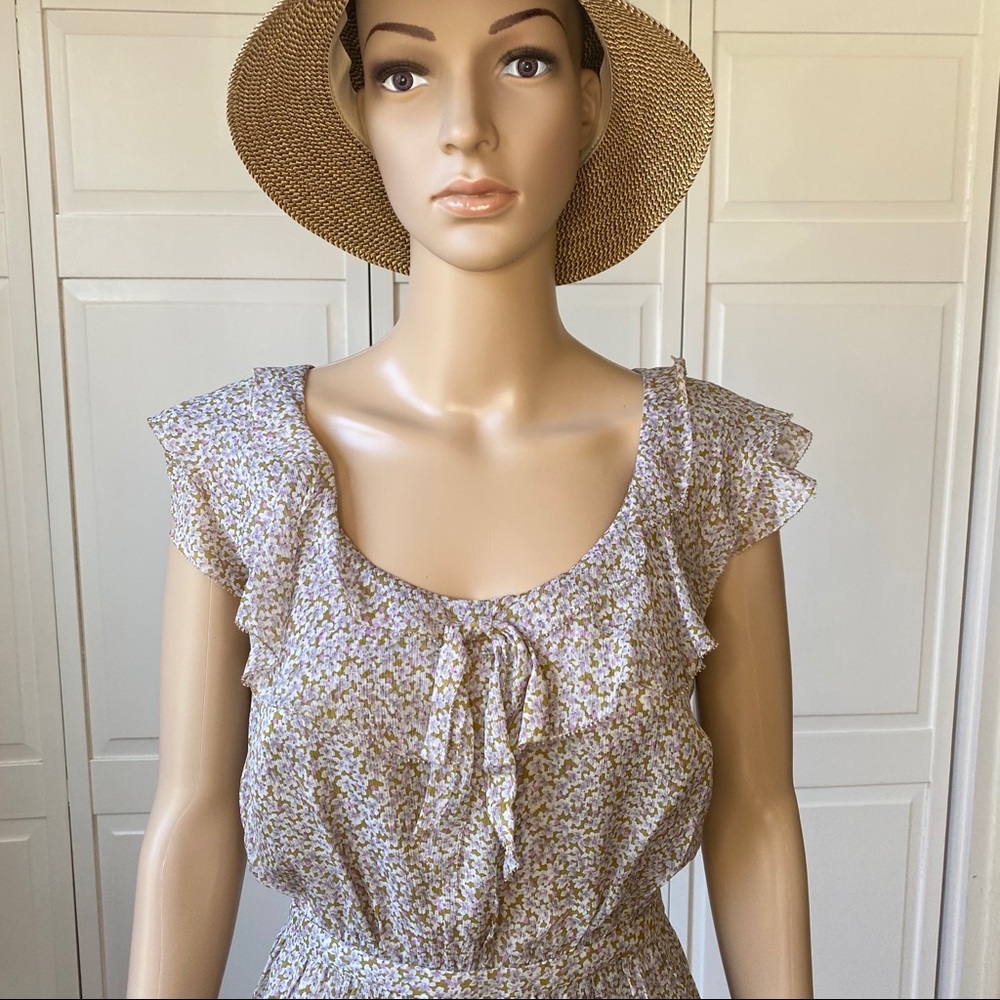 J. Crew Lucinda Letour Silk Floral Dress Sz 8 - Picture 7 of 8